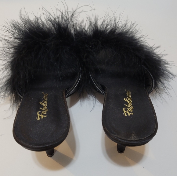 Pleaser Amour-03, 3" Heels, Fluffy Mules Slip-On Heels,  Size6 - Picture 4 of 5